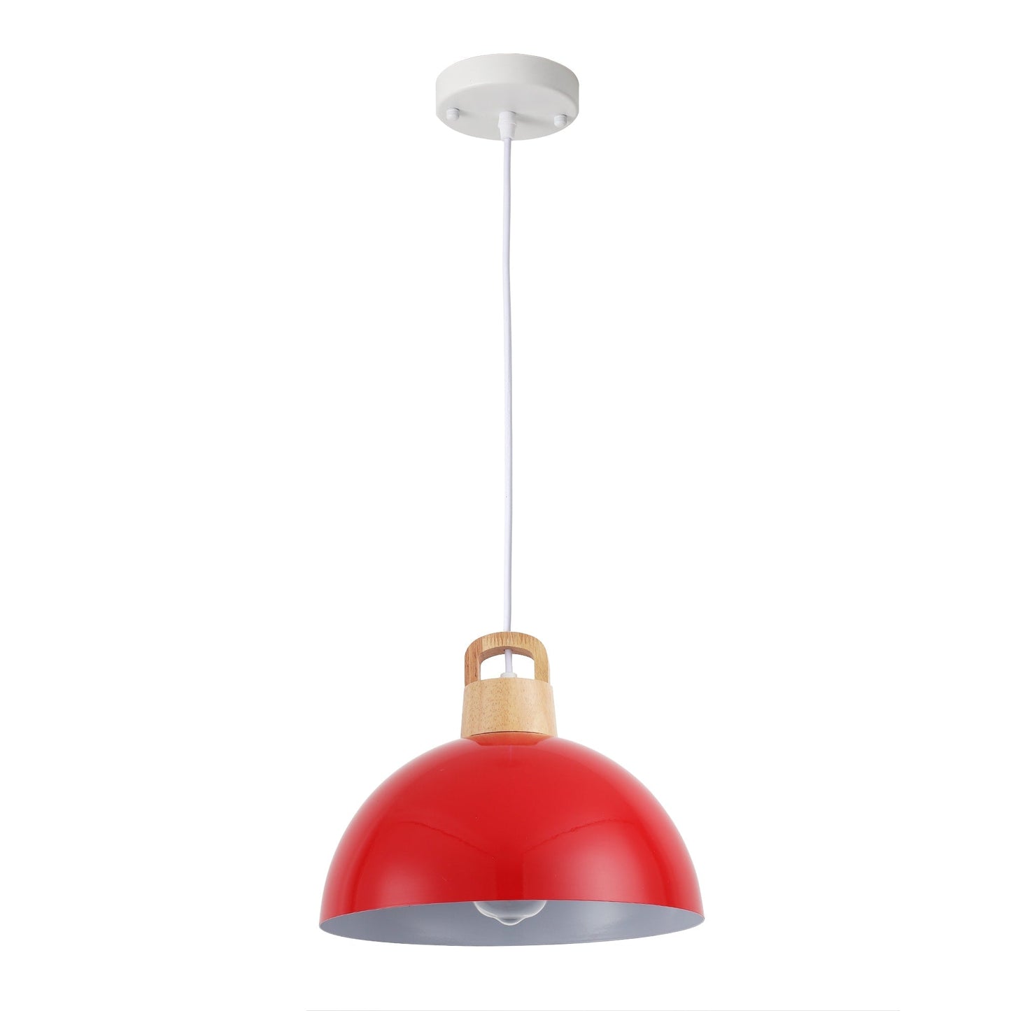 Luminaire suspendu moderne à 1 lumière avec interrupteur enfichable pour îlot de cuisine