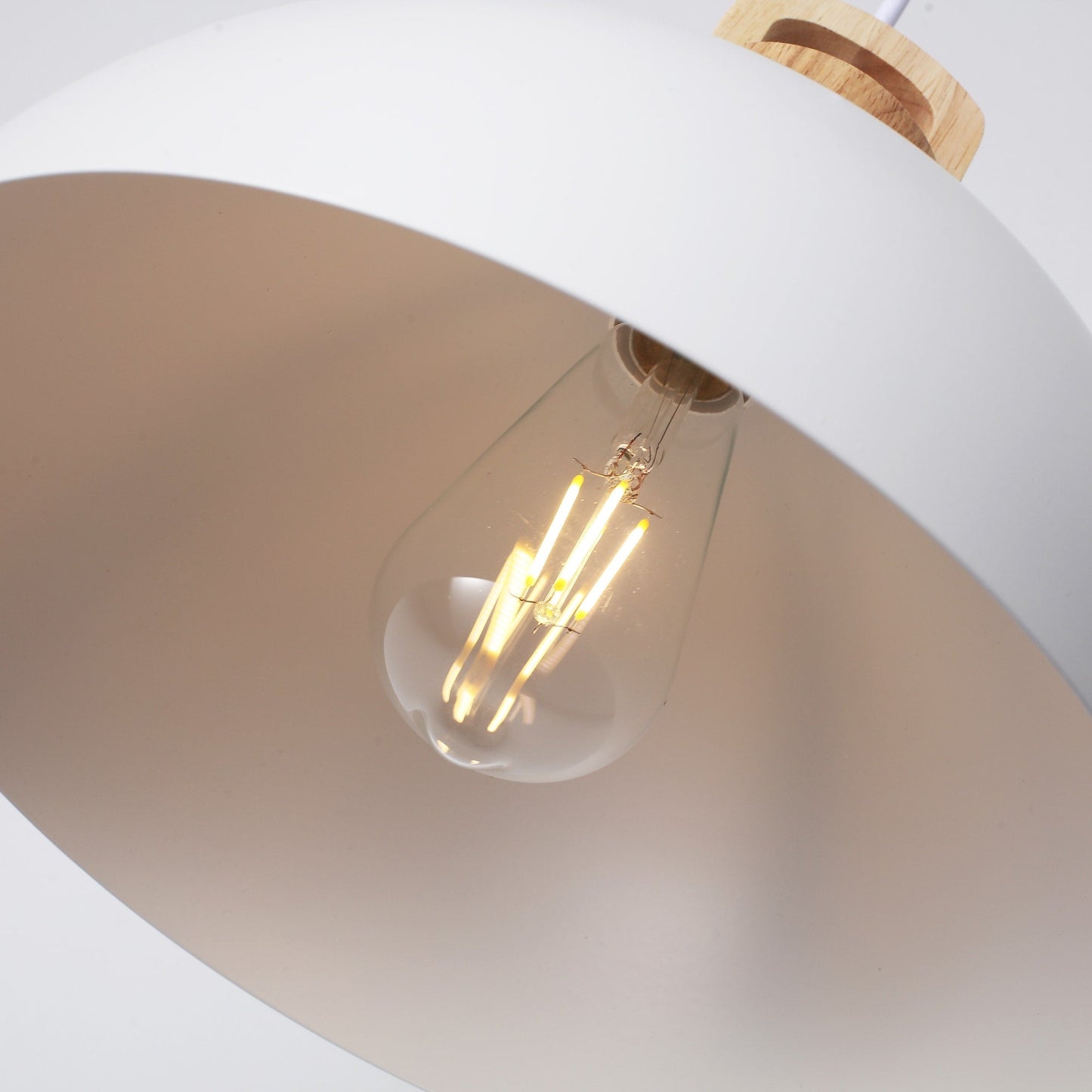 Luminaire suspendu moderne à 1 lumière avec interrupteur enfichable pour îlot de cuisine