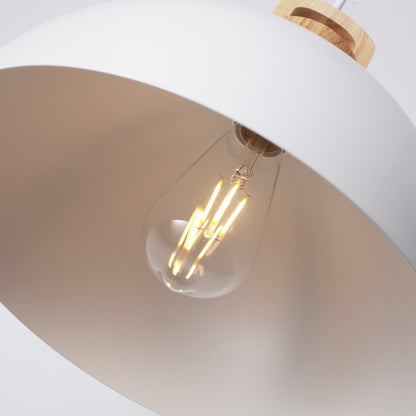 Luminaire suspendu moderne à 1 lumière avec interrupteur enfichable pour îlot de cuisine