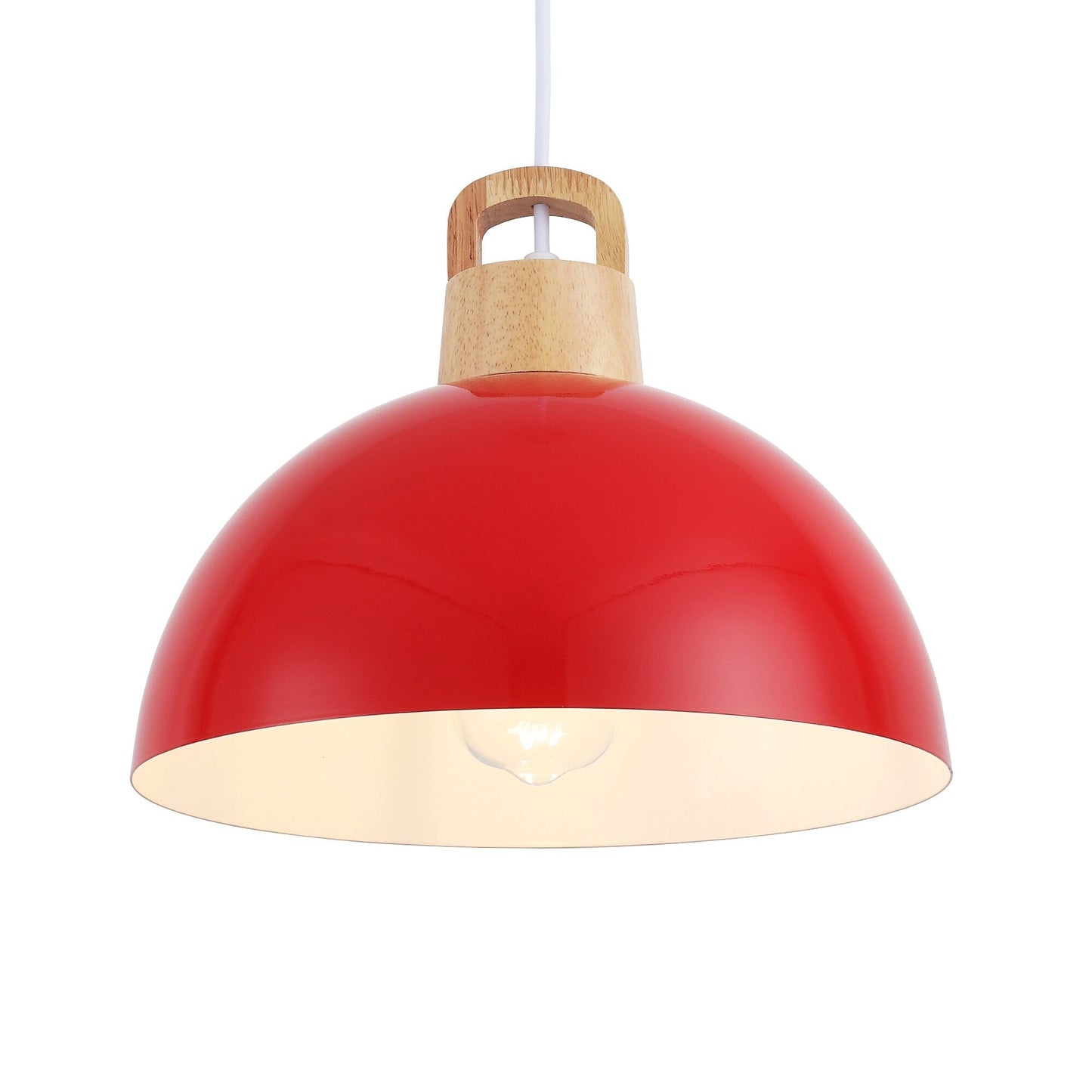 Luminaire suspendu moderne à 1 lumière avec interrupteur enfichable pour îlot de cuisine