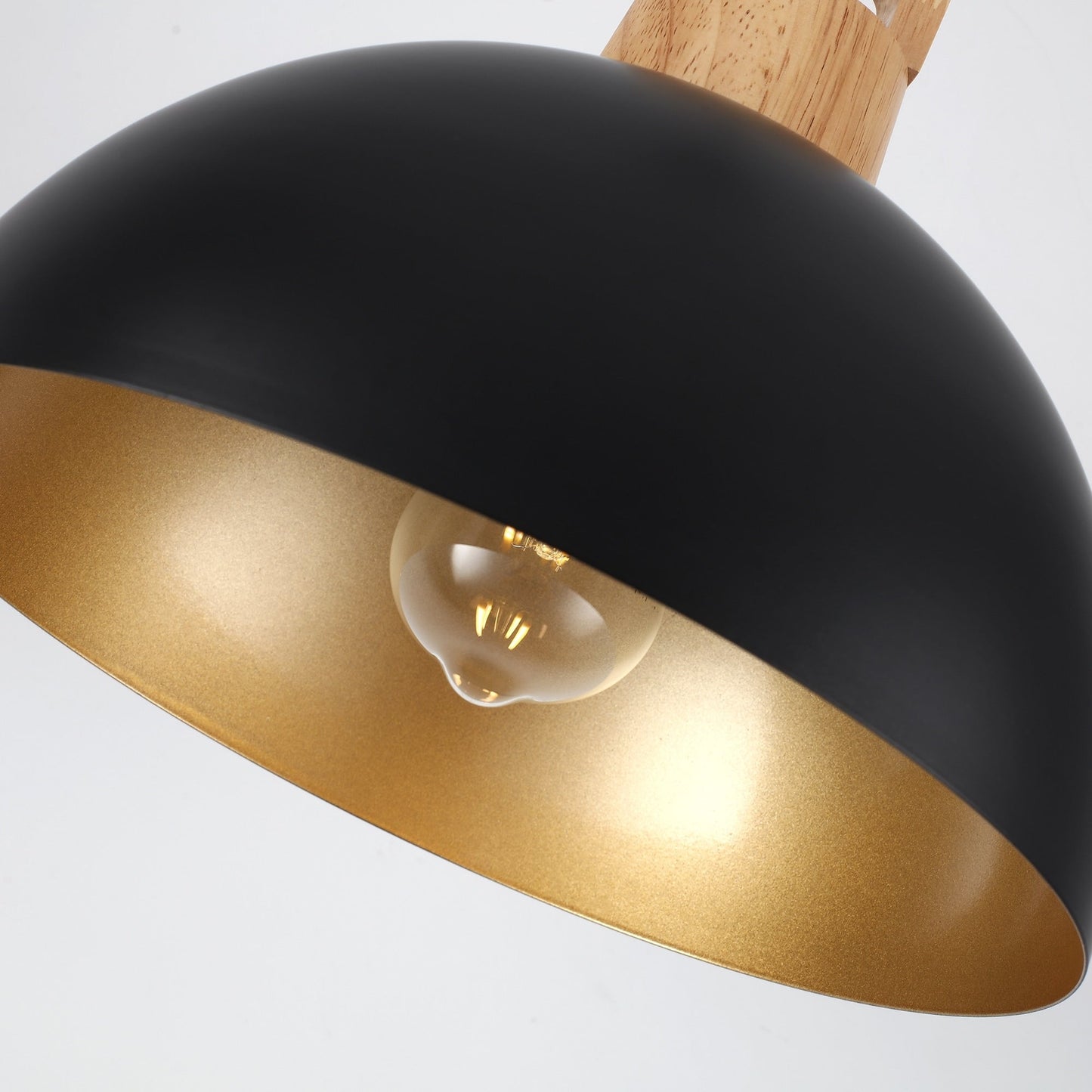 Luminaire suspendu moderne à 1 lumière avec interrupteur enfichable pour îlot de cuisine