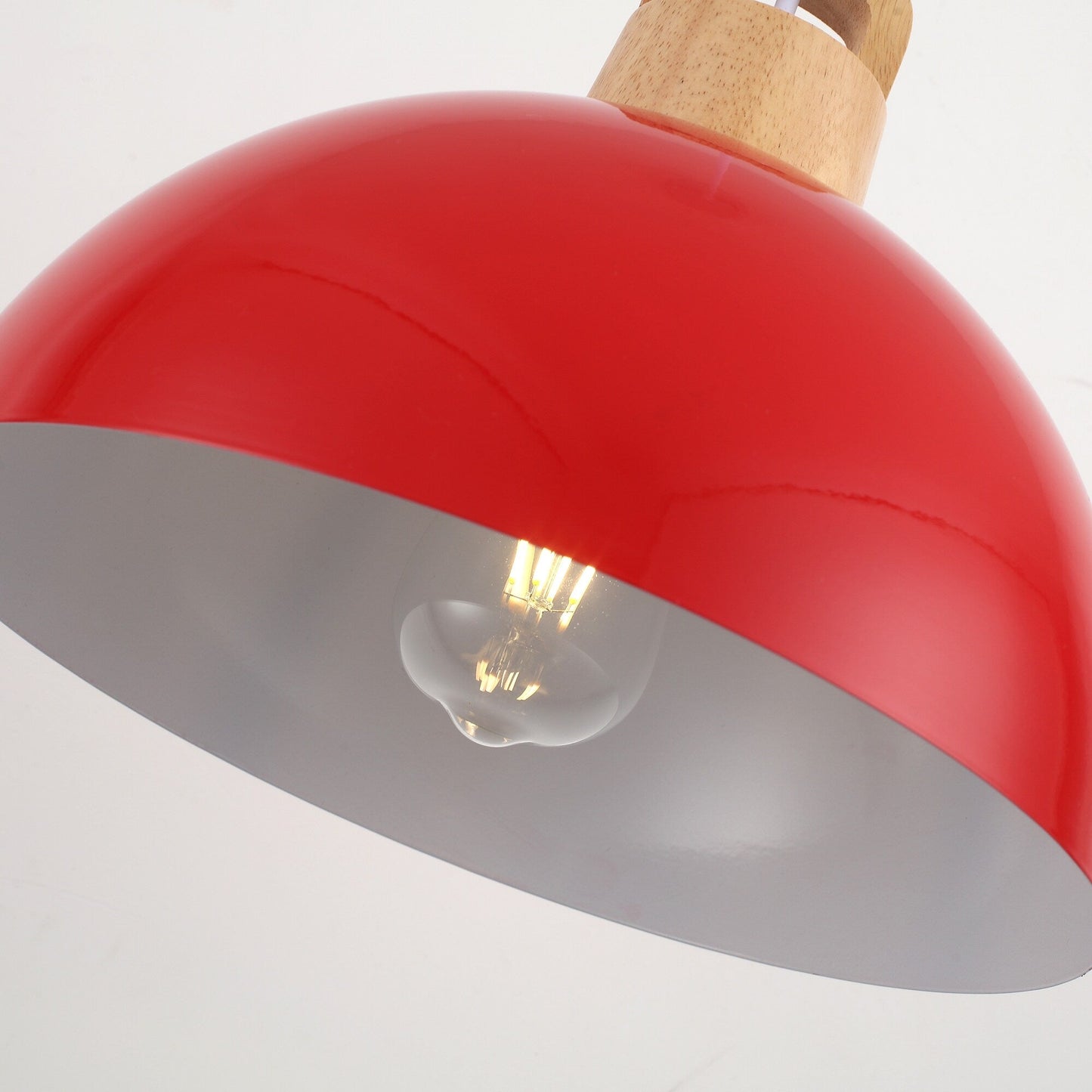 Luminaire suspendu moderne à 1 lumière avec interrupteur enfichable pour îlot de cuisine