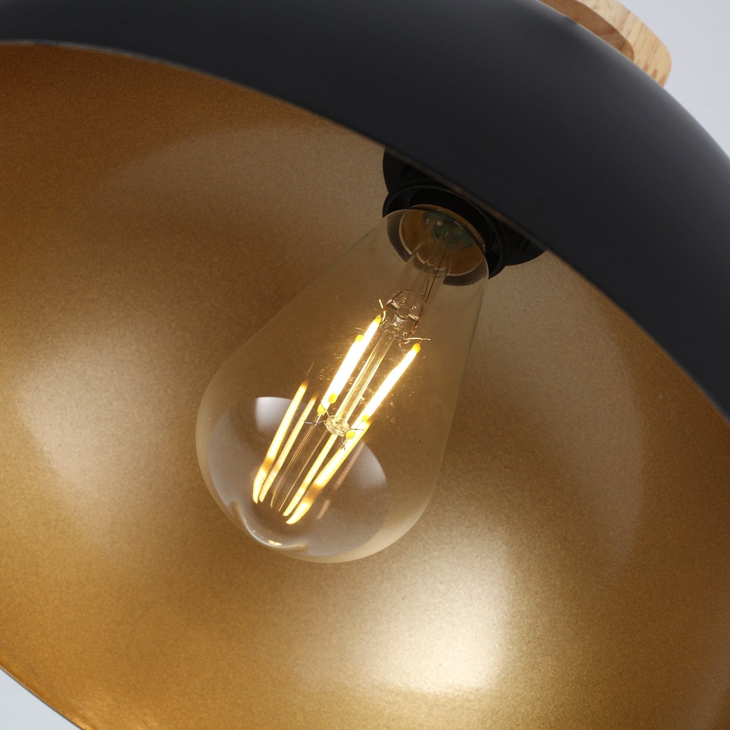 Luminaire suspendu moderne à 1 lumière avec interrupteur enfichable pour îlot de cuisine