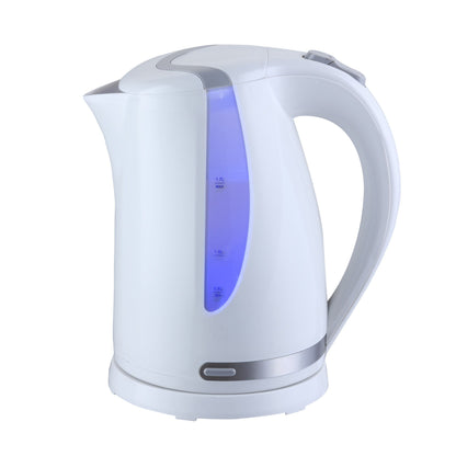 Bouilloire électrique sans fil à ébullition rapide de 1,7 L, blanche