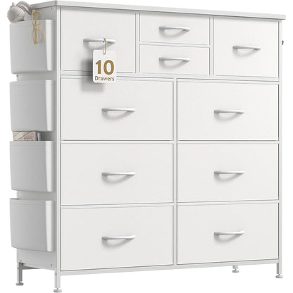 Commode à 10 tiroirs en tissu pour placard de rangement, unité de rangement pour chambre à coucher