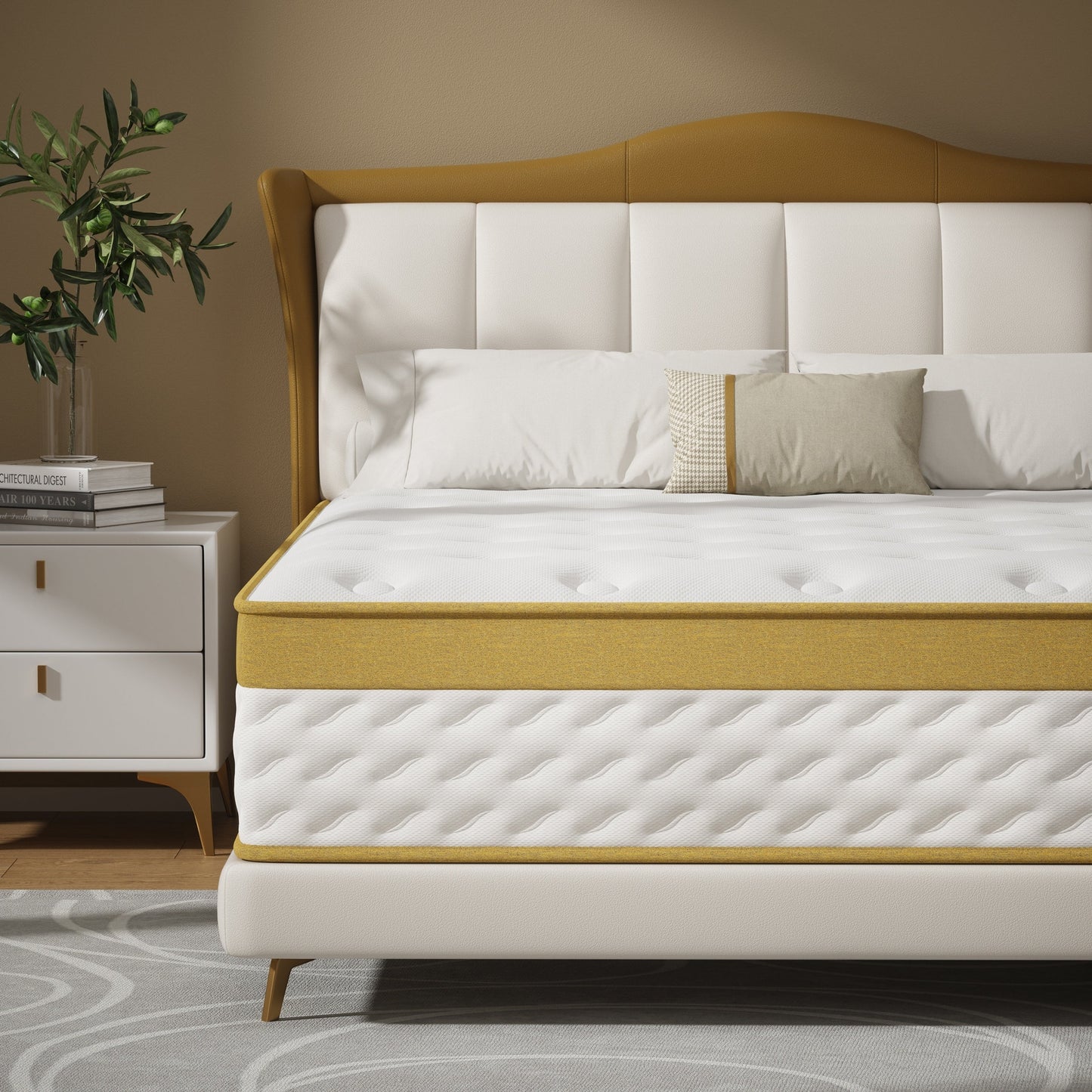 Matelas hybride en mousse à mémoire de forme et à ressorts de 10 pouces