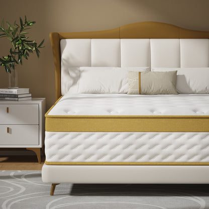 Matelas hybride en mousse à mémoire de forme et à ressorts de 10 pouces