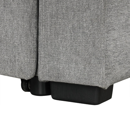 108 Inch Modular U‑Shaped Sectional Sofa with Pull Out Sleeper, USB Ports and Dual Cup Holders for Living Room