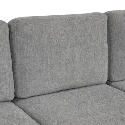 108 Inch Modular U‑Shaped Sectional Sofa with Pull Out Sleeper, USB Ports and Dual Cup Holders for Living Room