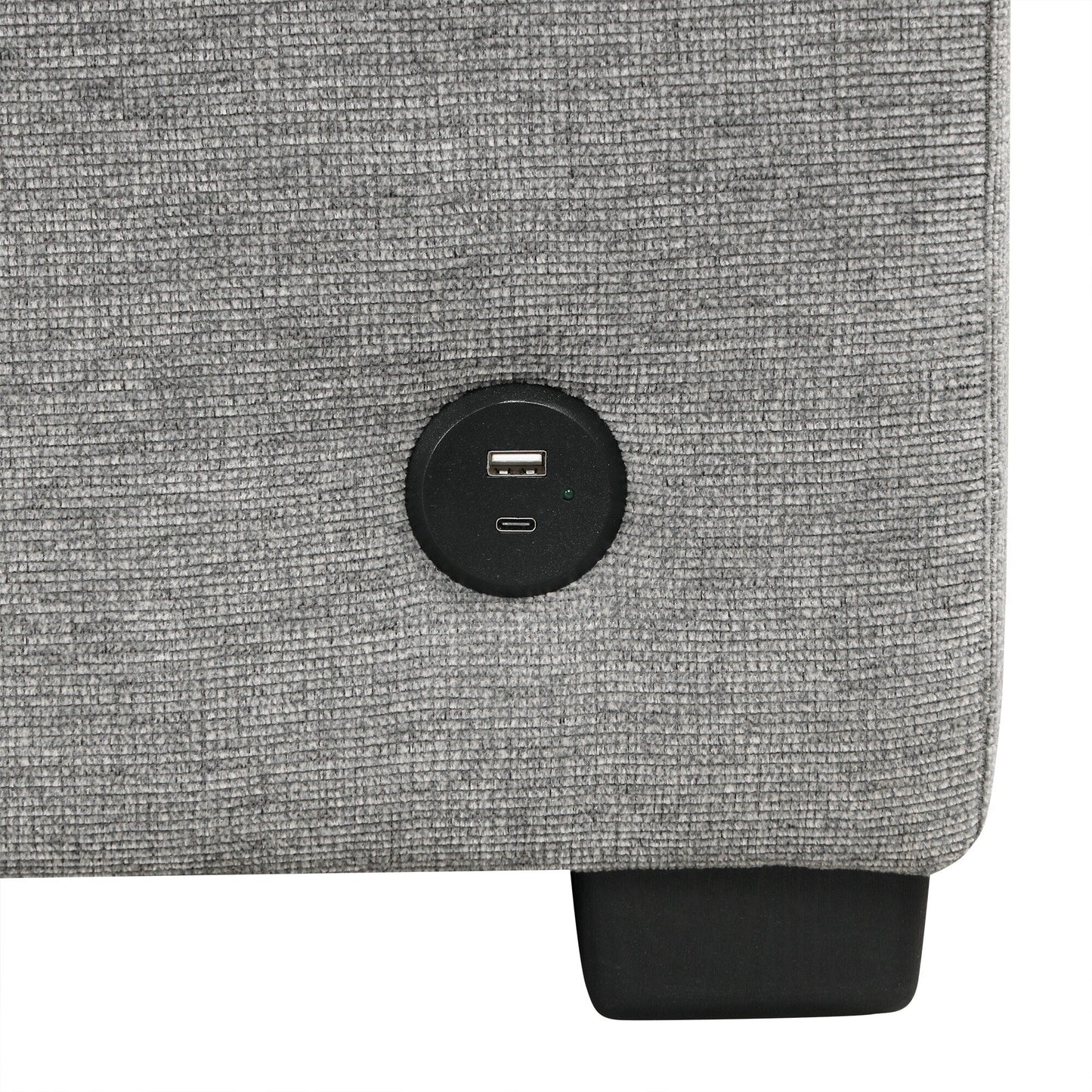 108 Inch Modular U‑Shaped Sectional Sofa with Pull Out Sleeper, USB Ports and Dual Cup Holders for Living Room