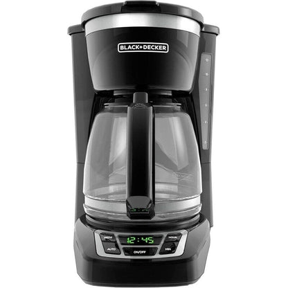 Cafetière numérique 12 tasses, programmable, filtre lavable, Sneak-A-Cup, infusion automatique, maintien de la plaque chauffante, noire