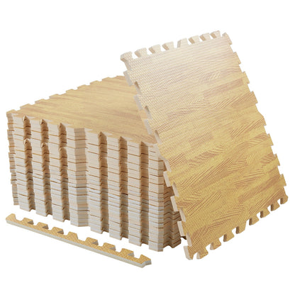 12 dalles de sol en mousse pour salle de sport, 24 x 24, tapis de sol emboîtables, 48 ​​pi²