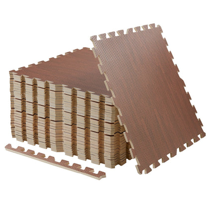 12 dalles de sol en mousse pour salle de sport, 24 x 24, tapis de sol emboîtables, 48 ​​pi²