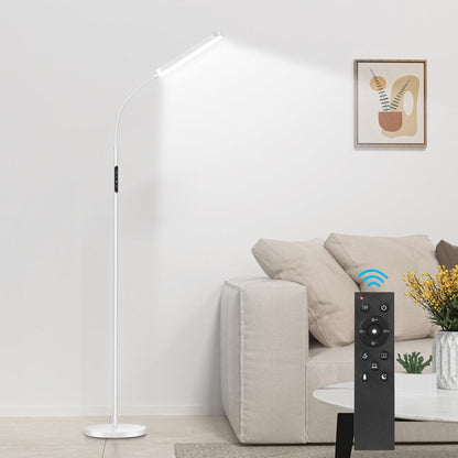 Lampadaire de travail/lecture à LED 12 W à intensité variable avec télécommande et commande tactile - N/A