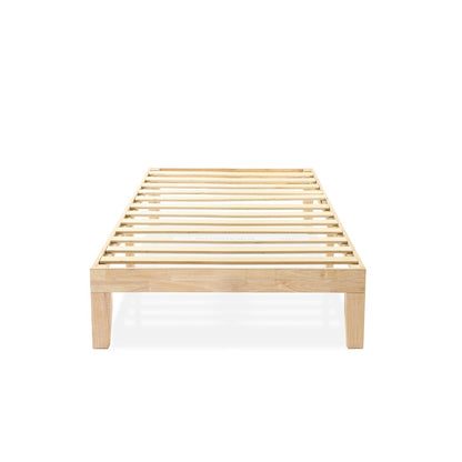 Cadre de lit plateforme classique en bois massif 12