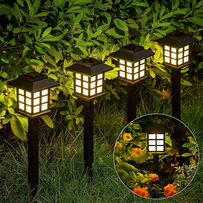 Lot de 12 lampes solaires d'extérieur étanches pour jardin, paysage et terrasse
