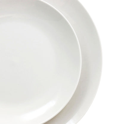 Service de table 16 pièces en porcelaine avec deux bols
