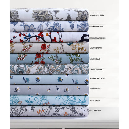 Parure de lit surdimensionnée en flanelle de coton confortable 170 g/m² imprimée