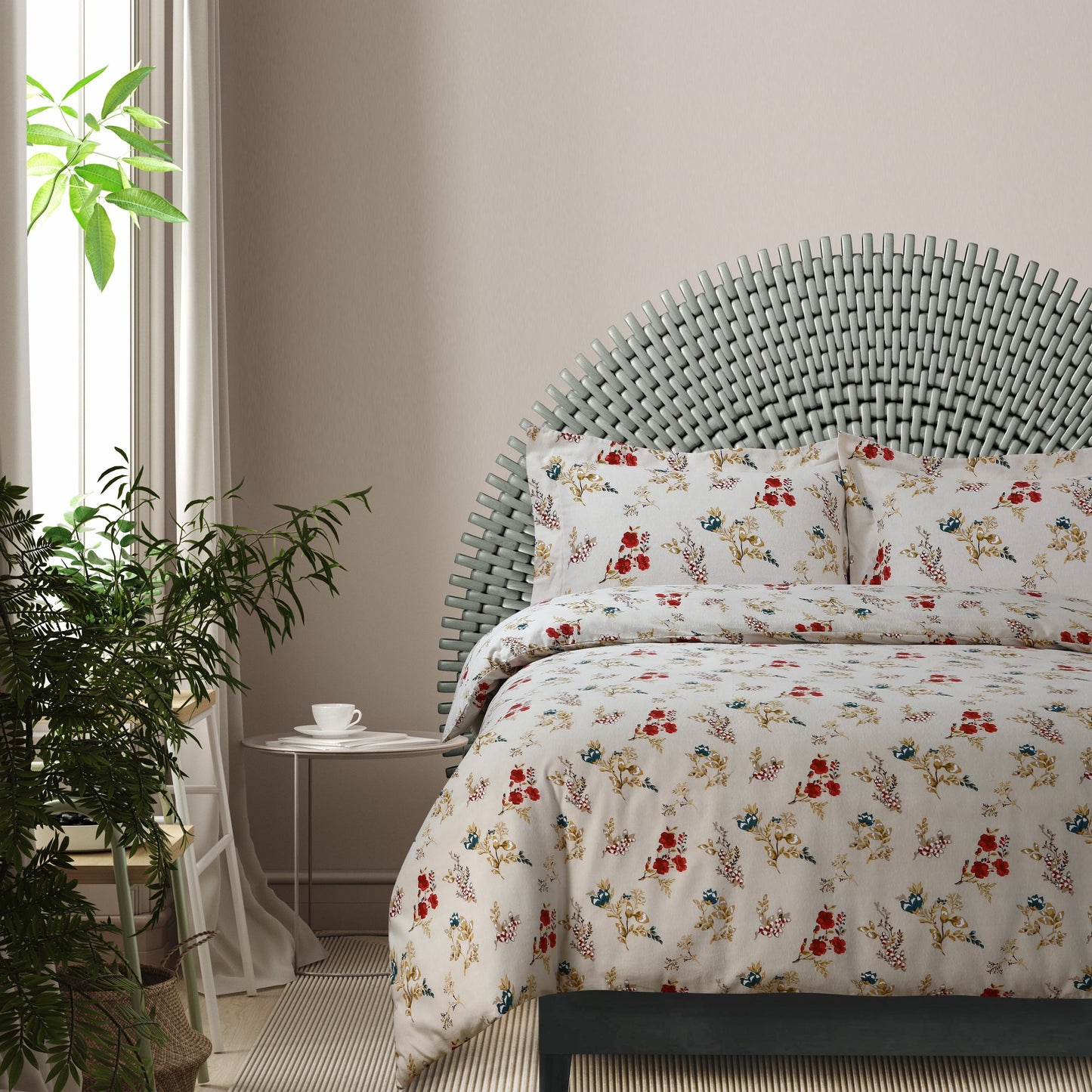 Parure de lit surdimensionnée en flanelle de coton confortable 170 g/m² imprimée