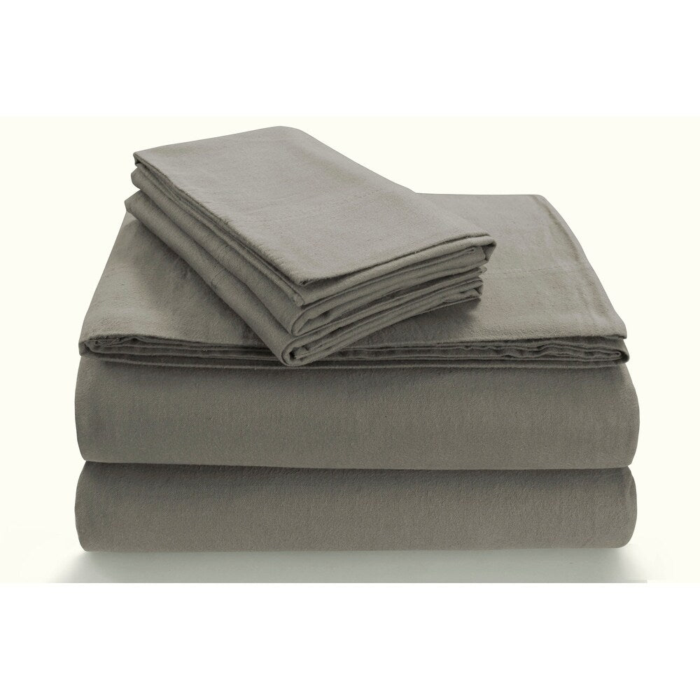 Parure de lit en flanelle douillette 170 g/m² avec poche extra profonde