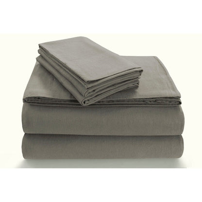 Parure de lit en flanelle douillette 170 g/m² avec poche extra profonde