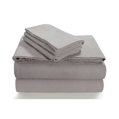 Parure de lit en flanelle douillette 170 g/m² avec poche extra profonde