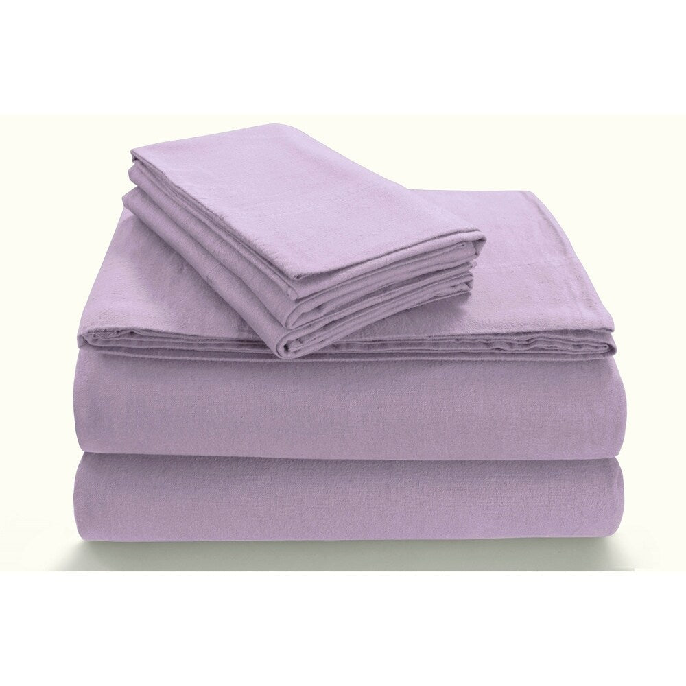 Parure de lit en flanelle douillette 170 g/m² avec poche extra profonde