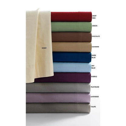 Parure de lit en flanelle douillette 170 g/m² avec poche extra profonde