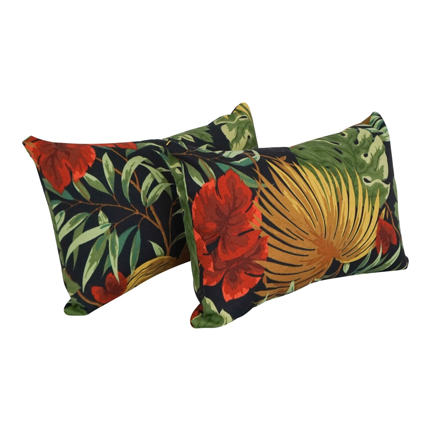 Coussins d'extérieur 19 pouces x 11 pouces (lot de 2, motifs multiples) - 19 x 11