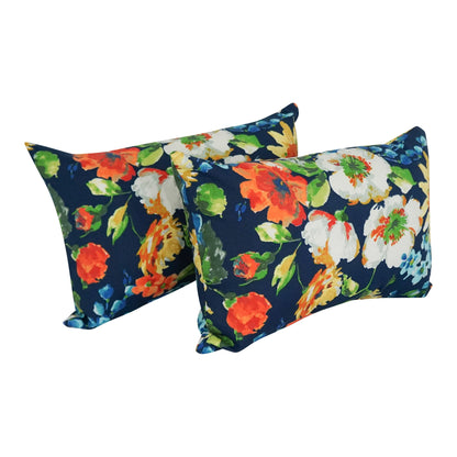 Coussins d'extérieur 19 pouces x 11 pouces (lot de 2, motifs multiples) - 19 x 11