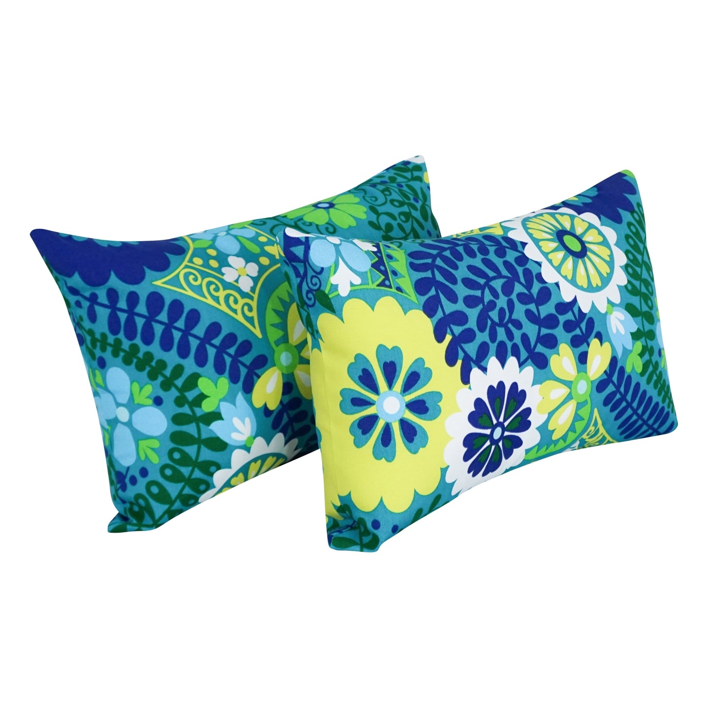Coussins d'extérieur 19 pouces x 11 pouces (lot de 2, motifs multiples) - 19 x 11