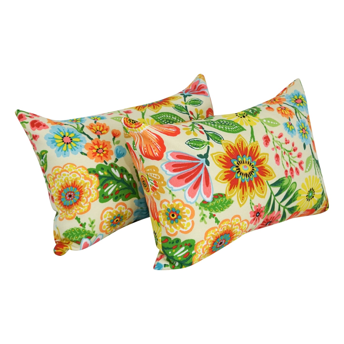 Coussins d'extérieur 19 pouces x 11 pouces (lot de 2, motifs multiples) - 19 x 11