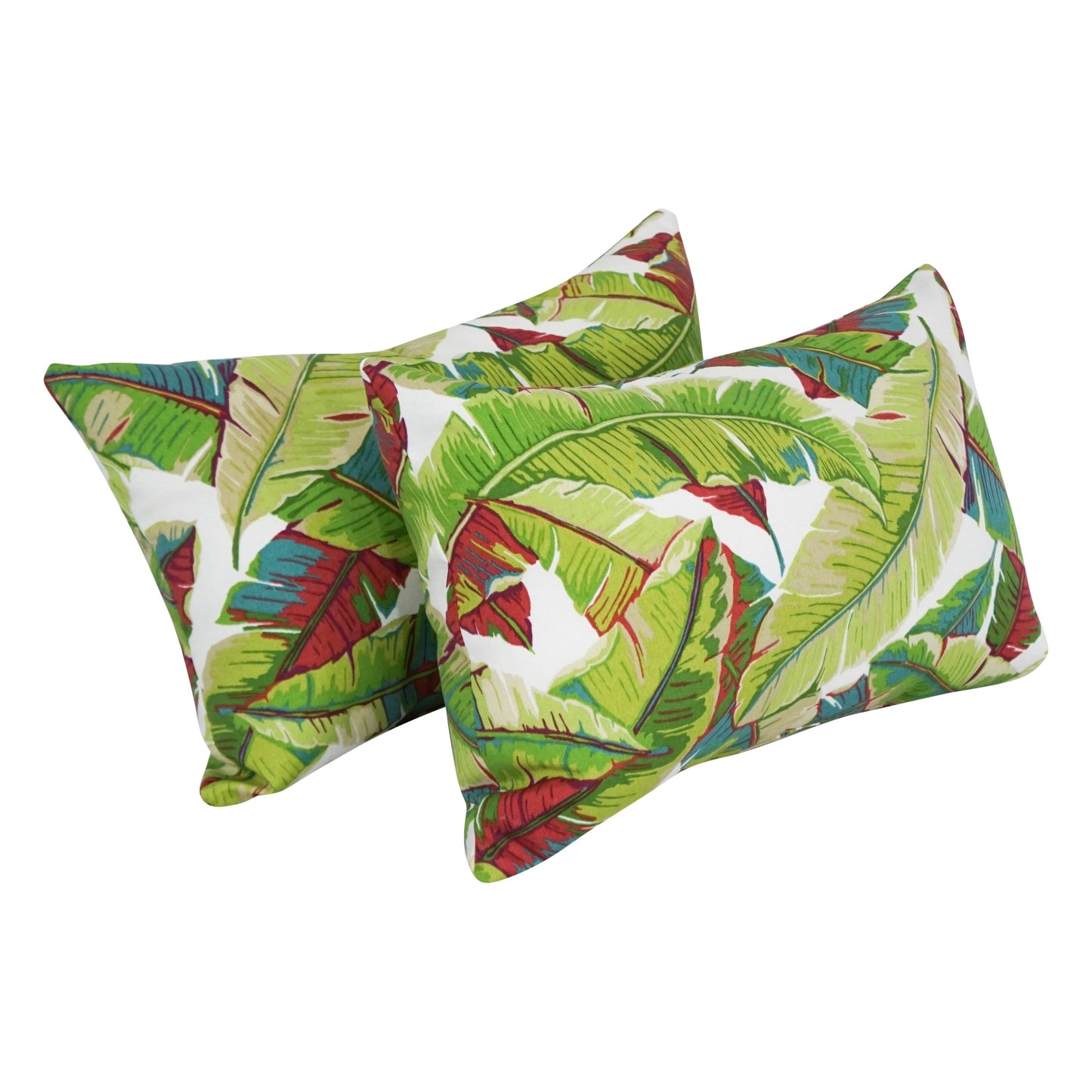 Coussins d'extérieur 19 pouces x 11 pouces (lot de 2, motifs multiples) - 19 x 11