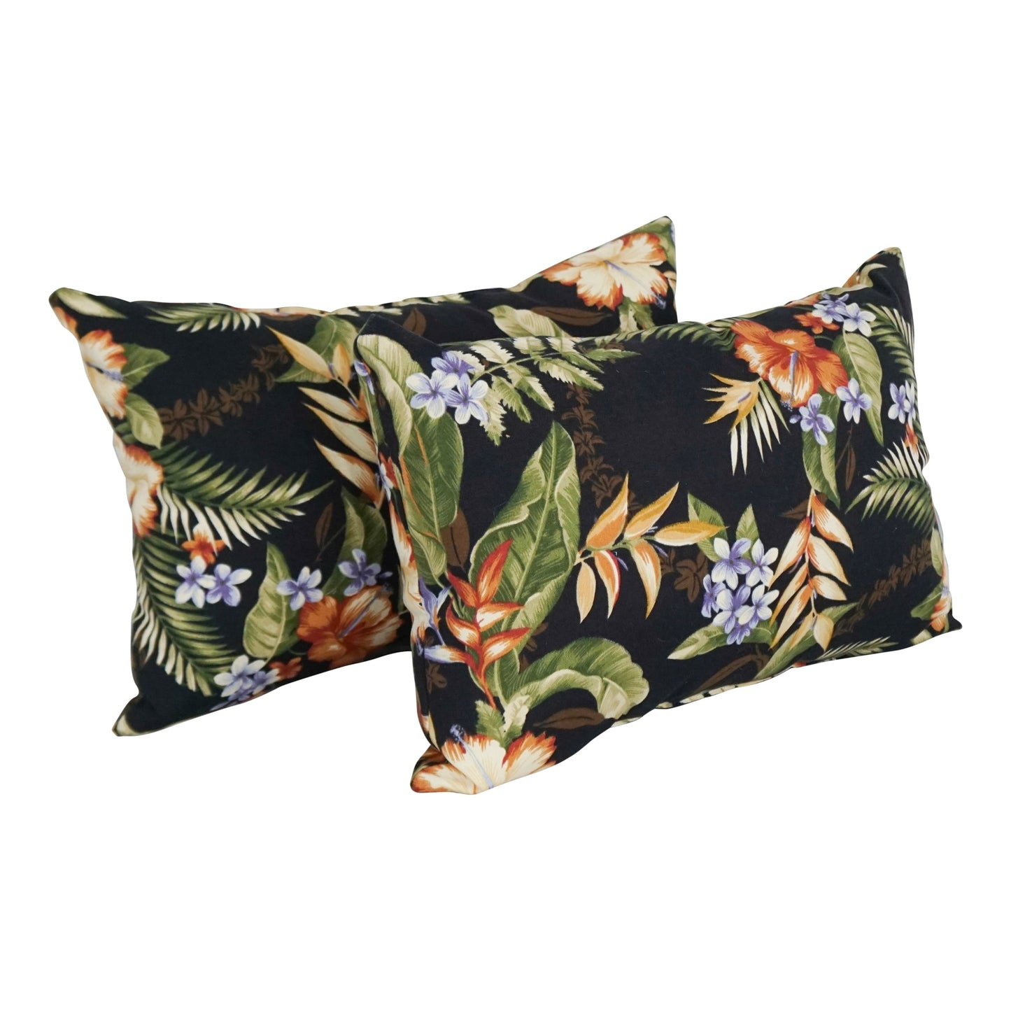 Coussins d'extérieur 19 pouces x 11 pouces (lot de 2, motifs multiples) - 19 x 11