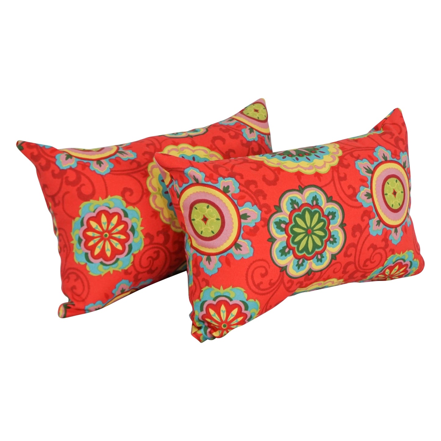 Coussins d'extérieur 19 pouces x 11 pouces (lot de 2, motifs multiples) - 19 x 11