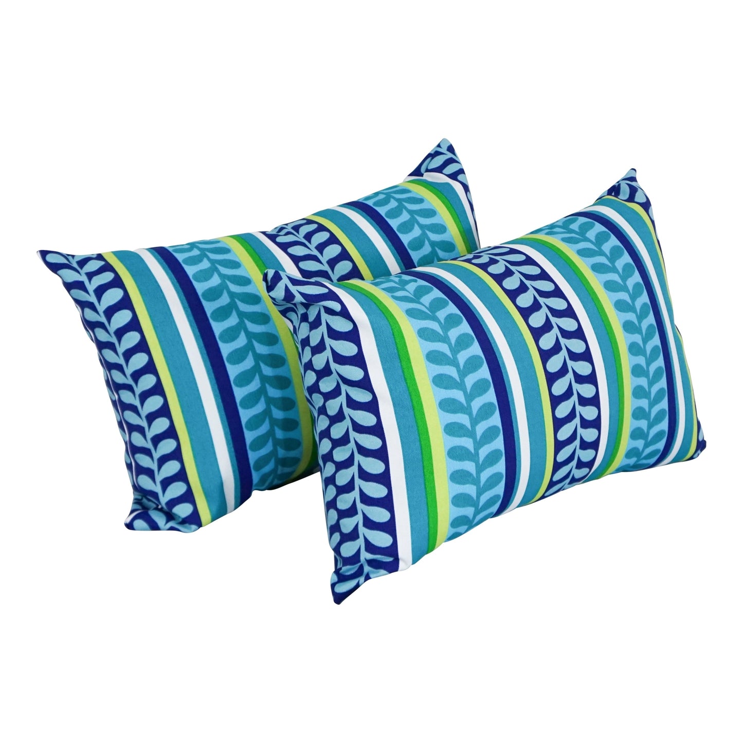 Coussins d'extérieur 19 pouces x 11 pouces (lot de 2, motifs multiples) - 19 x 11