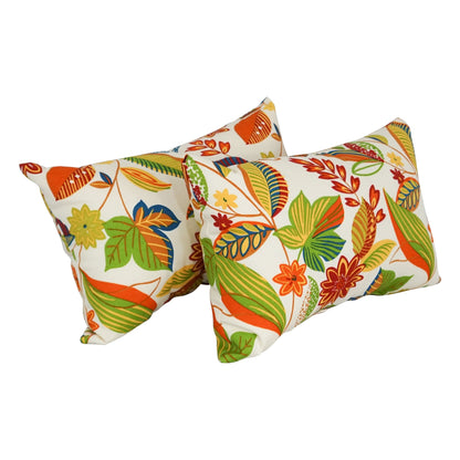 Coussins d'extérieur 19 pouces x 11 pouces (lot de 2, motifs multiples) - 19 x 11