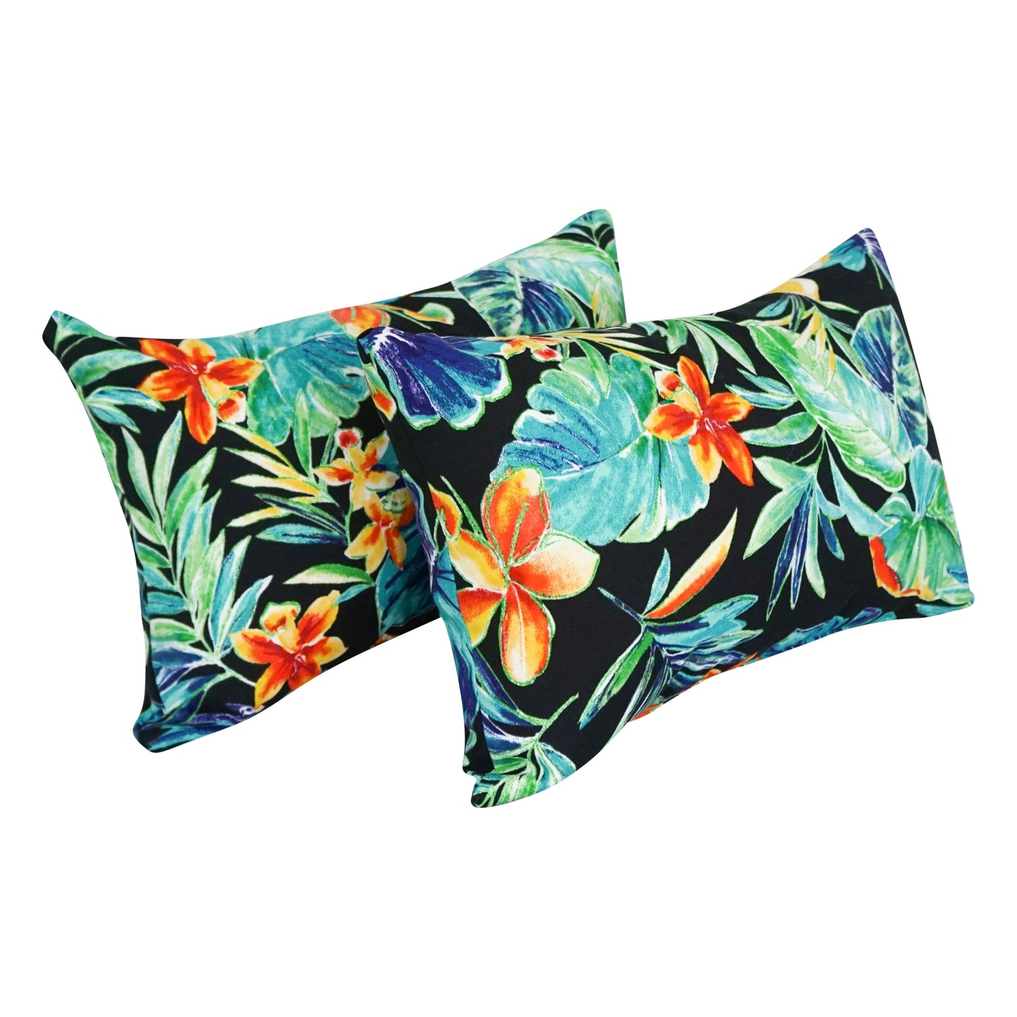 Coussins d'extérieur 19 pouces x 11 pouces (lot de 2, motifs multiples) - 19 x 11