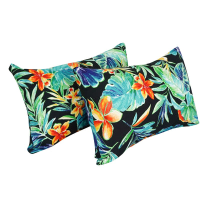 Coussins d'extérieur 19 pouces x 11 pouces (lot de 2, motifs multiples) - 19 x 11