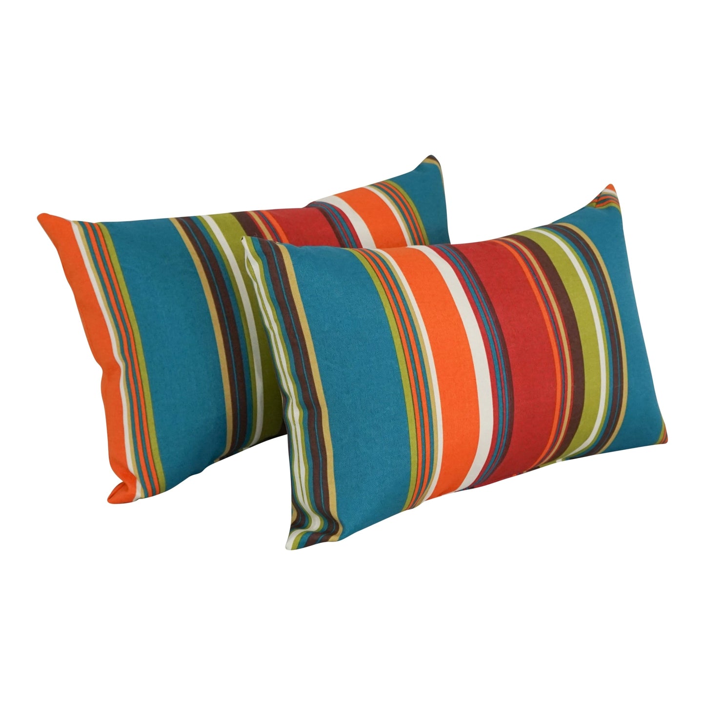 Coussins d'extérieur 19 pouces x 11 pouces (lot de 2, motifs multiples) - 19 x 11