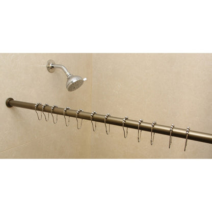 Tringle à rideau de douche ou de fenêtre réglable de 1 pouce montée sur tension