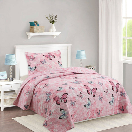 Parure de lit 2/3 pièces pour enfants, couvre-lit et couette pour adolescentes A77