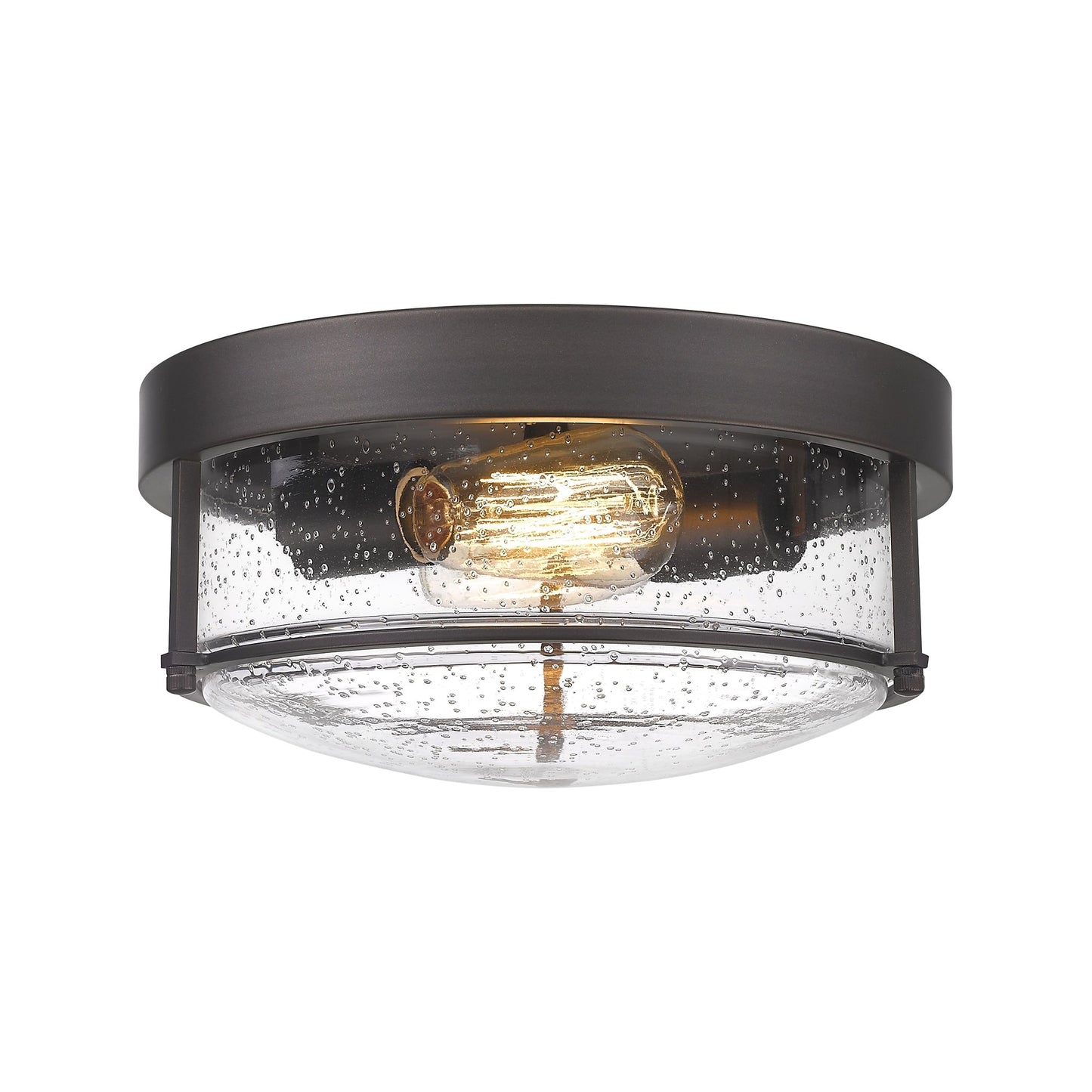 Plafonniers encastrés de style ferme à 2 lumières, finition bronze huilé