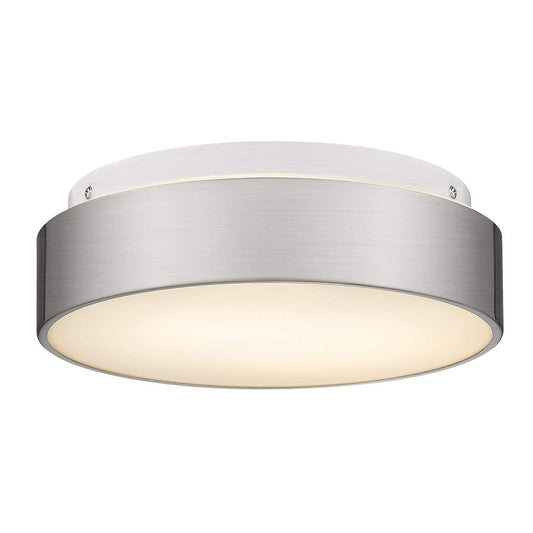 Plafonnier encastré à 2 lumières avec abat-jour en verre dépoli – 12 po L x 12 po l x 3,5 po H