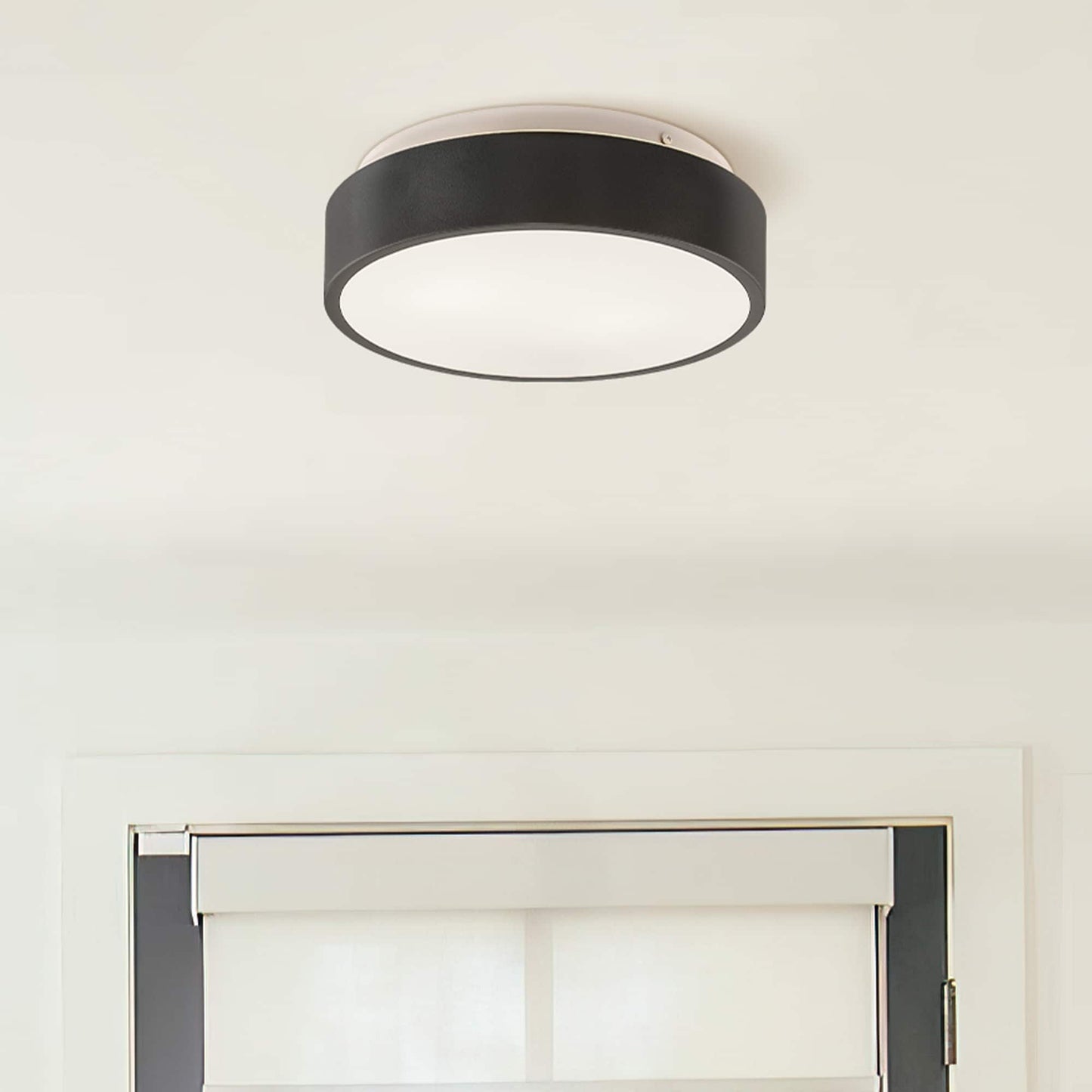 Plafonnier encastré à 2 lumières avec abat-jour en verre dépoli – 12 po L x 12 po l x 3,5 po H