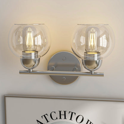 Luminaires de salle de bain vintage à 2 lampes