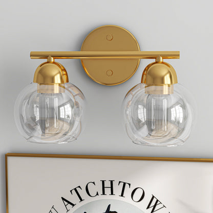 Luminaires de salle de bain vintage à 2 lampes