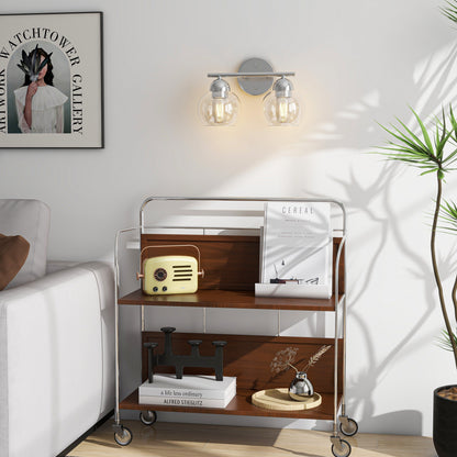 Luminaires de salle de bain vintage à 2 lampes