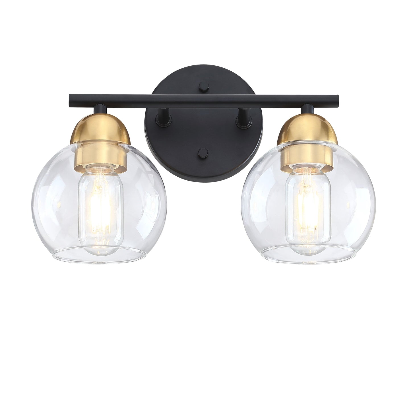 Luminaires de salle de bain vintage à 2 lampes