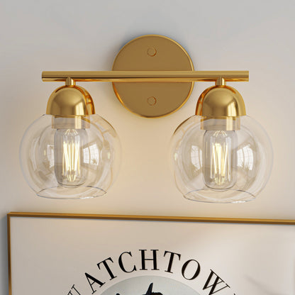 Luminaires de salle de bain vintage à 2 lampes